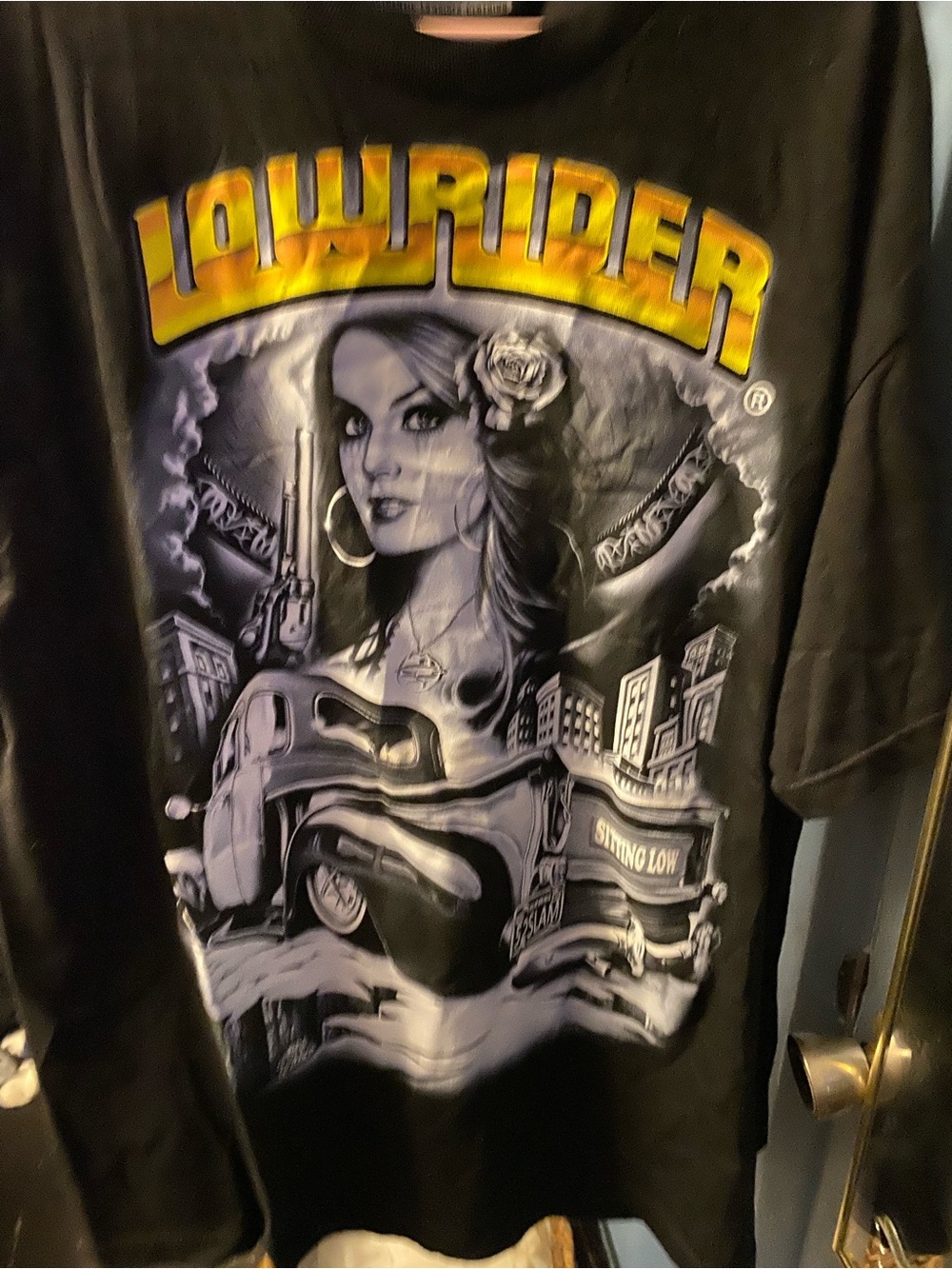Lowrider Graphic Tee — Black Short Sleeve